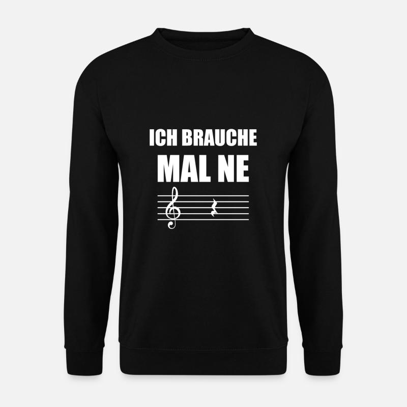 Music break joke musician - Unisex Sweatshirt - black