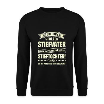 Stiefvater - Unisex Pullover - Schwarz - Vorne - Alina (178cm) & Michal (187cm)