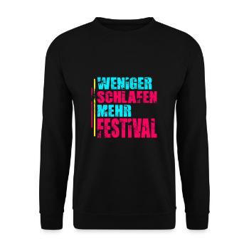 Festival Open Air - Unisex Pullover - Schwarz - Vorne - Alina (178cm) & Michal (187cm)