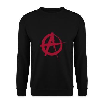 Anarchy - Unisex Sweatshirt - black - Front - Alina (178cm) & Michal (187cm)