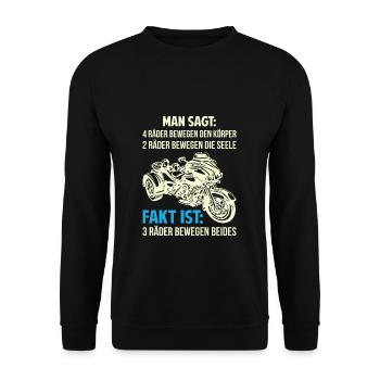 Trike - Unisex Pullover - Schwarz - Vorne - Alina (178cm) & Michal (187cm)