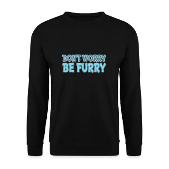 Furry - Unisex Sweatshirt - black - Front - Alina (178cm) & Michal (187cm)