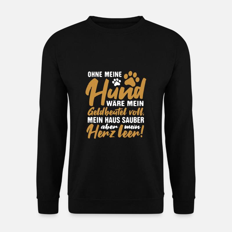 Hundehalter Hunde Hundebesitzer - Unisex Pullover - Schwarz