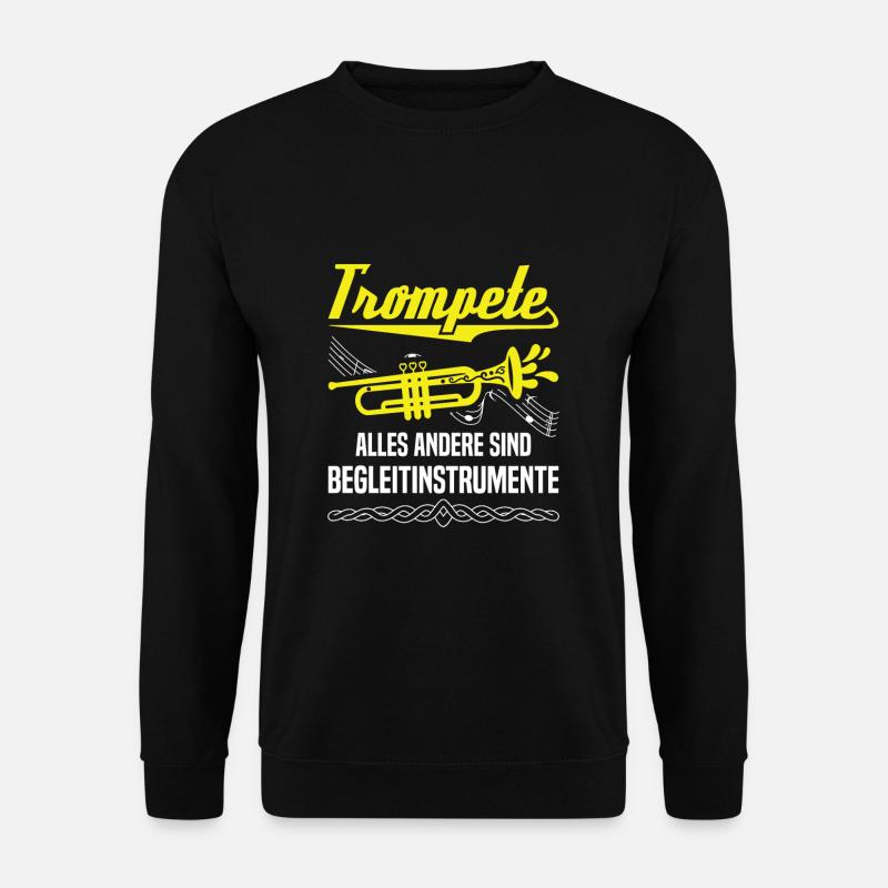 Trompete - Unisex Pullover - Schwarz