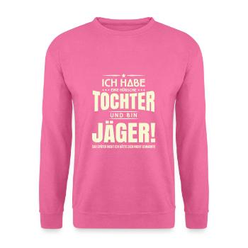 Jäger und Papa - Unisex Pullover - Pink - Vorne