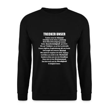 Bauer Farmer Landwirt - Unisex Pullover - Schwarz - Vorne - Alina (178cm) & Michal (187cm)
