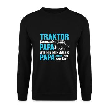 Bauer Landwirt Landwirtschaft - Unisex Pullover - Schwarz - Vorne - Alina (178cm) & Michal (187cm)