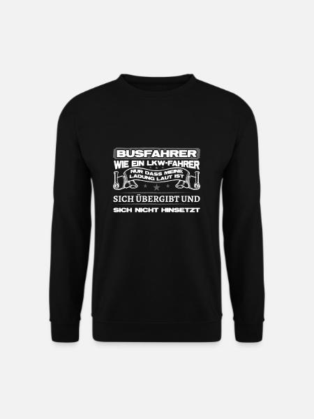 Busfahrer Bus Busfahren - Unisex Pullover - Schwarz