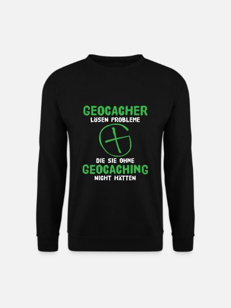 Geocaching Geocacher Schatzsuche - Unisex Pullover - Schwarz