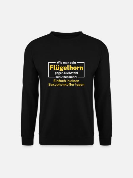 Flügelhornist Flügelhorn - Unisex Pullover - Schwarz