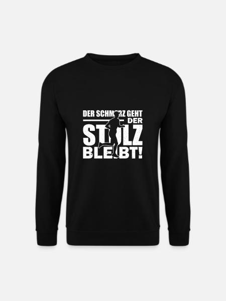 Läufer Jogger Joggen - Unisex Pullover - Schwarz