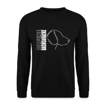 Alpine Dachsbracke Profil Chiens Chien Wilsigns - Sweat-shirt Unisexe - noir - Devant - Alina (178cm) & Michal (187cm)