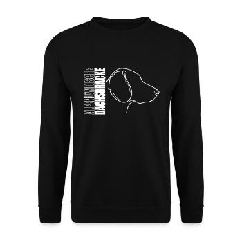Alpine Dachsbracke Profile Dogs Dog - Unisex Sweatshirt - black - Front - Alina (178cm) & Michal (187cm)