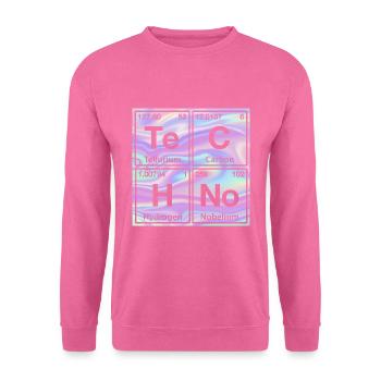 Techno Rave Electro Raver Chemie Periodensystem - Unisex Pullover - Pink - Vorne