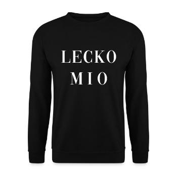 LECKO MIO - Unisex Pullover - Schwarz - Vorne - Alina (178cm) & Michal (187cm)