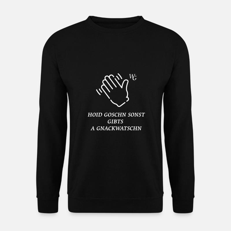 WATSCHN - Unisex Pullover - Schwarz