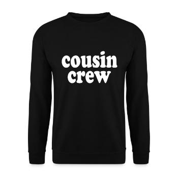 Cousin crew - Unisex Sweatshirt - black - Front - Alina (178cm) & Michal (187cm)