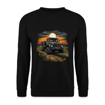 Unimog Off-Road Adventure : un VTT F robuste et puissant - Sweat-shirt Unisexe - noir - Devant - Alina (178cm) & Michal (187cm)