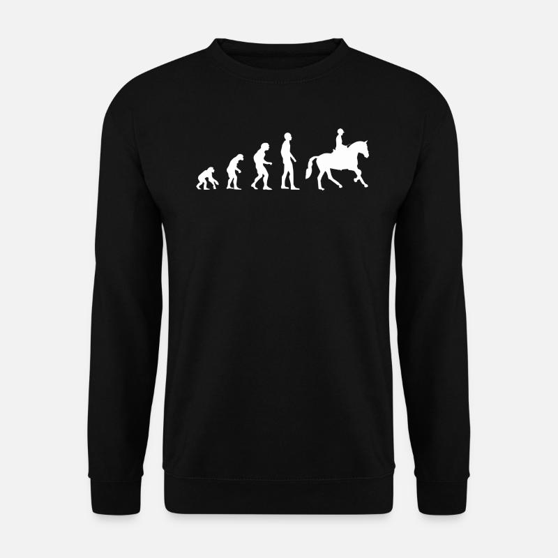 Riding Evolution | Horse | horse riding - Unisex Sweatshirt - black