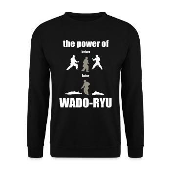 Wado-Ryu, Chemin de l’Ami - Karaté T Shirt - Sweat-shirt Unisexe - noir - Devant - Alina (178cm) & Michal (187cm)