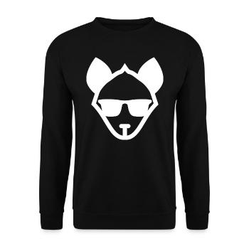 Hyena Head - Unisex Pullover - Schwarz - Vorne - Alina (178cm) & Michal (187cm)