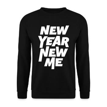Neues Jahr Neues Ich - Unisex Pullover - Schwarz - Vorne - Alina (178cm) & Michal (187cm)