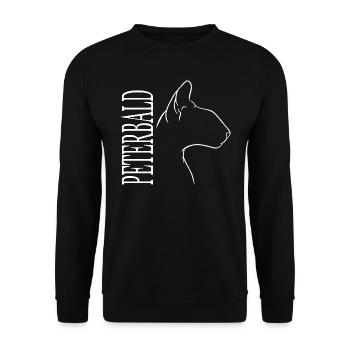 Peterbald Profile Cat Cat Wilsigns - Unisex Sweatshirt - black - Front - Alina (178cm) & Michal (187cm)