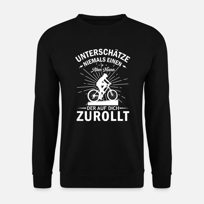 Radfahrer Mountainbike Fahrrad - Unisex Pullover - Schwarz