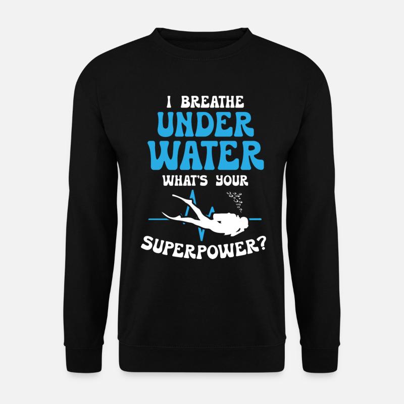 Funny Scuba Diving - Unisex Sweatshirt - black