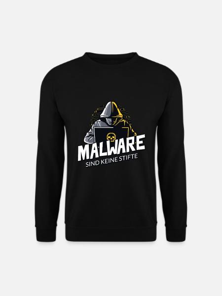 Informatiker Nerd Hacker Malware sind keine Stifte - Unisex Pullover - Schwarz