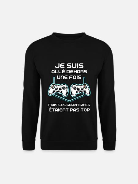 Console graphisme humour jeux vidéo - Sweat-shirt Unisexe - noir