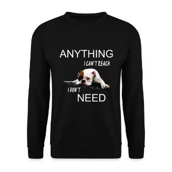 Anything I Can t Reach - Unisex Sweatshirt - black - Front - Alina (178cm) & Michal (187cm)