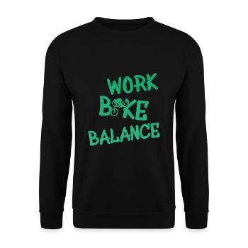 Biken - Unisex Pullover - Schwarz - Vorne - Alina (178cm) & Michal (187cm)