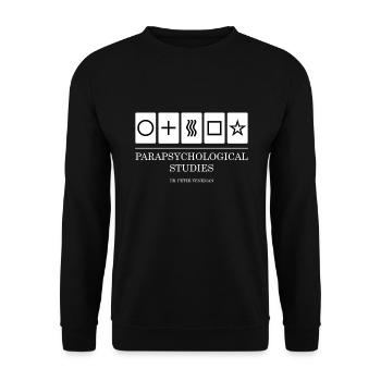 Parapsychologische Studien - Unisex Pullover - Schwarz - Vorne - Alina (178cm) & Michal (187cm)