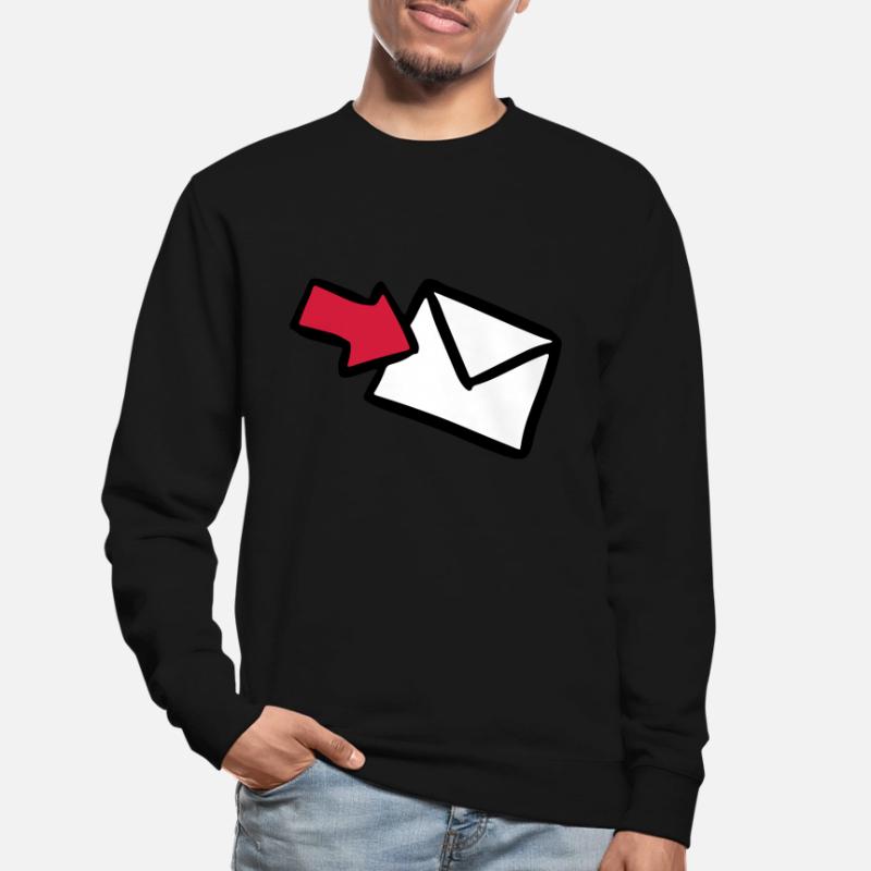 Letter E-Mail mail letter lettre message dispatch Unisex Sweatshirt