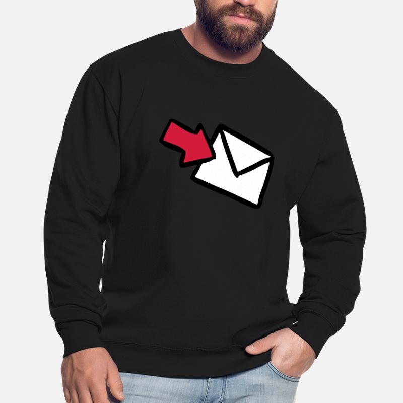 Letter E-Mail mail letter lettre message dispatch Unisex Sweatshirt