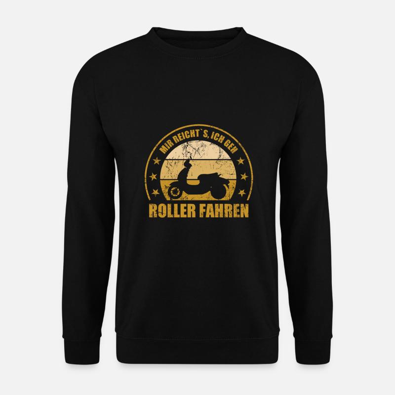 Mir Reichts Ich Geh Roller Fahren - Unisex Pullover - Schwarz