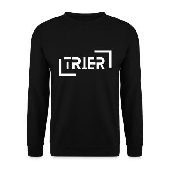 Trier - Unisex Pullover - Schwarz - Vorne - Alina (178cm) & Michal (187cm)