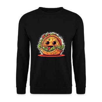 Funny Taco Tacos Mexican Mexico - Unisex Sweatshirt - black - Front - Alina (178cm) & Michal (187cm)