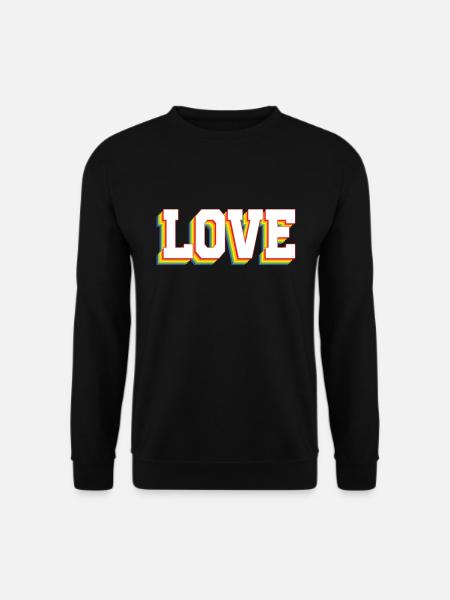 Love Rainbow - Unisex Sweatshirt - black