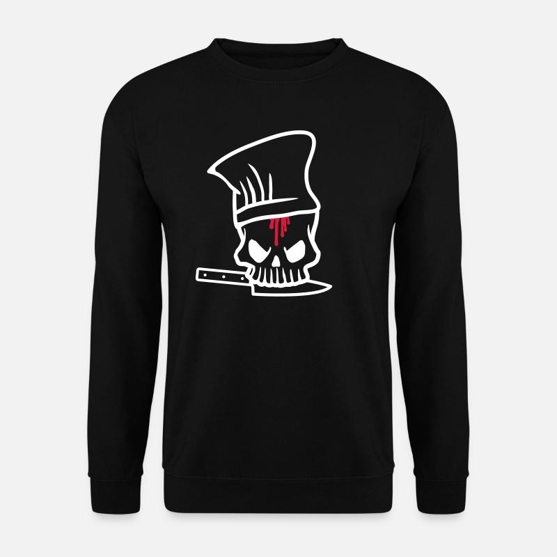 Chef Skull - Unisex Pullover - Schwarz