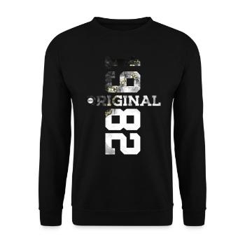 ORIGINAL 1982 COOL 44TH BIRTHDAY - Unisex Sweatshirt - black - Front - Alina (178cm) & Michal (187cm)