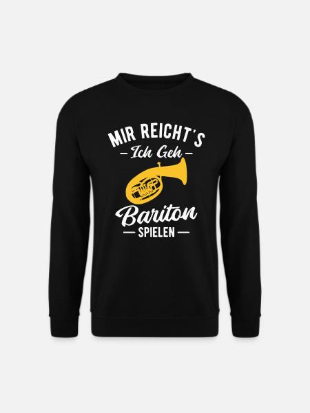 Baritonhorn Musiker Bariton Orchester Blasmusik - Unisex Pullover - Schwarz