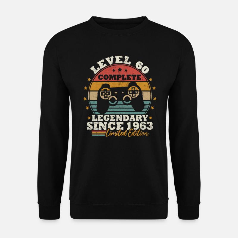 Level 60 freigeschaltet - Unisex Pullover - Schwarz