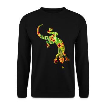 Lizard E 110 - Unisex Sweatshirt - black - Front - Alina (178cm) & Michal (187cm)