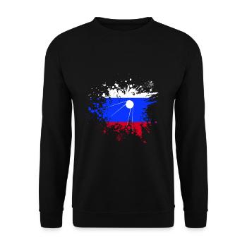 Sputnik Soviet - Unisex Sweatshirt - black - Front - Alina (178cm) & Michal (187cm)
