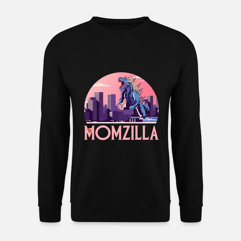 Mother's Day Print - MOMZILLA. - Unisex Sweatshirt - black