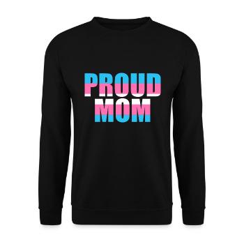 Fière maman Transgenre Cadeau LGBT Transsexuel - Sweat-shirt Unisexe - noir - Devant - Alina (178cm) & Michal (187cm)