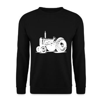 Tracteur de petit terrain Tracteur de machines agricoles Tracteur - Sweat-shirt Unisexe - noir - Devant - Alina (178cm) & Michal (187cm)