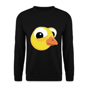 Poussin mignon drôle poussin de Pâques - Sweat-shirt Unisexe - noir - Devant - Alina (178cm) & Michal (187cm)